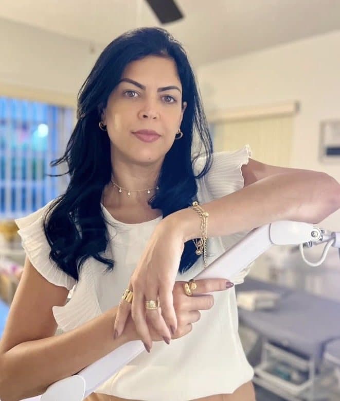 Otilia Conrado at her skincare studio in Coconut Creek, FL